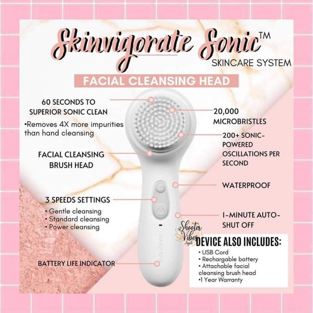 Mary Kay Skin vigorate Sonic Brush Bundle.